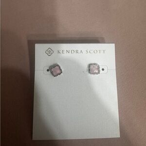 Kendra Scott Blush Pink Square Earrings